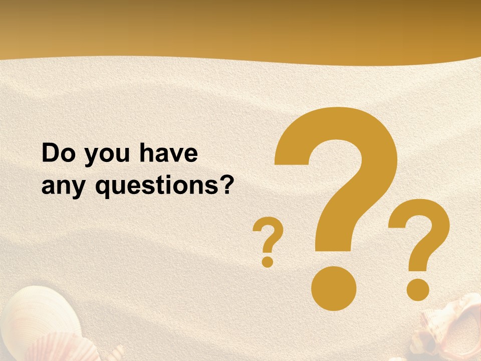 Sand Shells PowerPoint Template