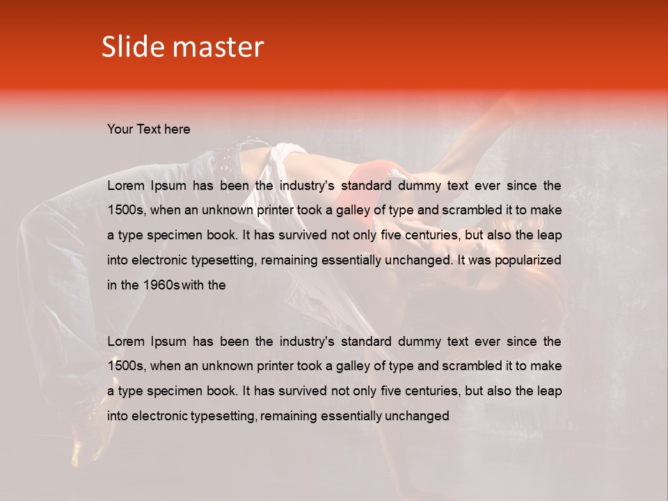 Contemporary Dance Poses PowerPoint Template