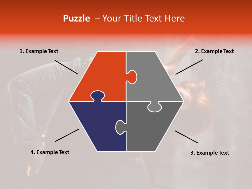 Contemporary Dance Poses PowerPoint Template