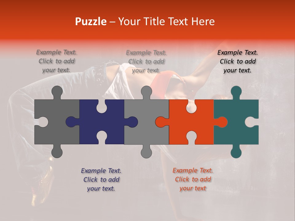 Contemporary Dance Poses PowerPoint Template