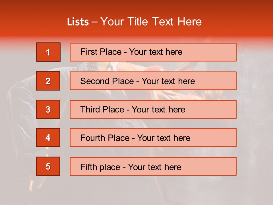 Contemporary Dance Poses PowerPoint Template