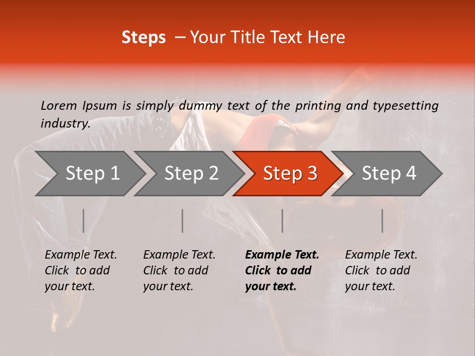 Contemporary Dance Poses PowerPoint Template