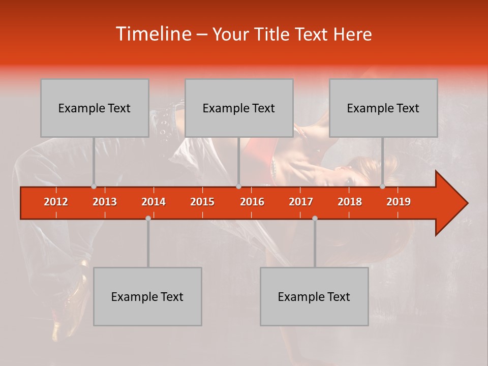 Contemporary Dance Poses PowerPoint Template