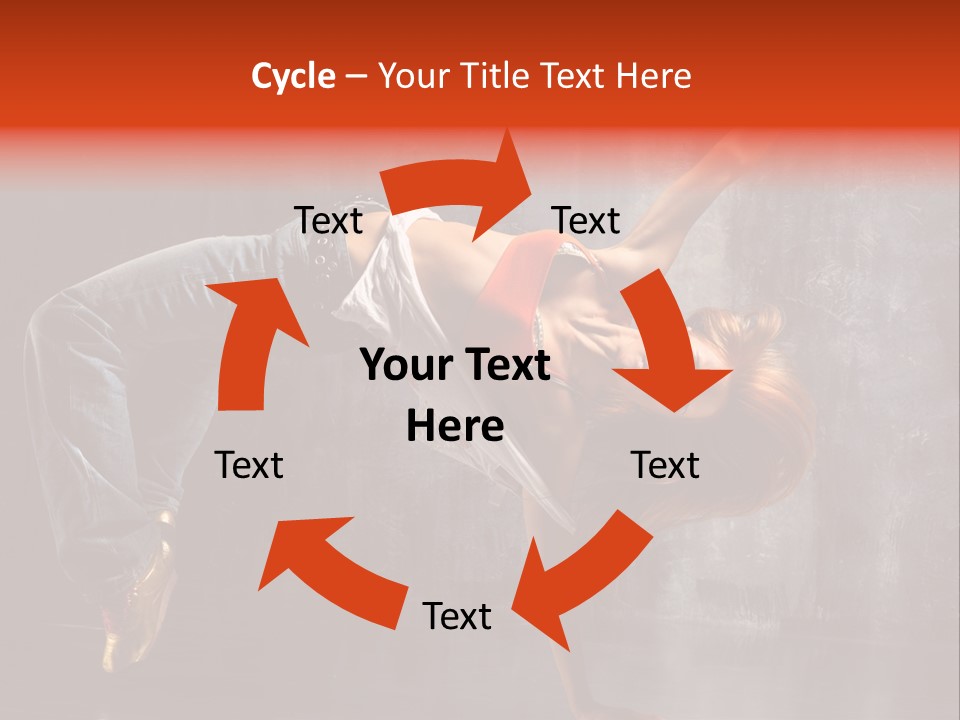 Contemporary Dance Poses PowerPoint Template