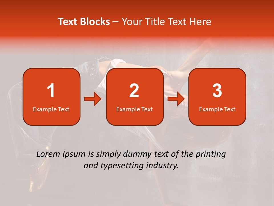 Contemporary Dance Poses PowerPoint Template
