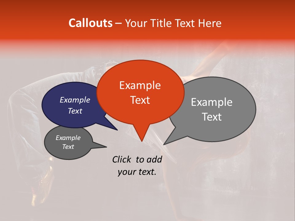 Contemporary Dance Poses PowerPoint Template