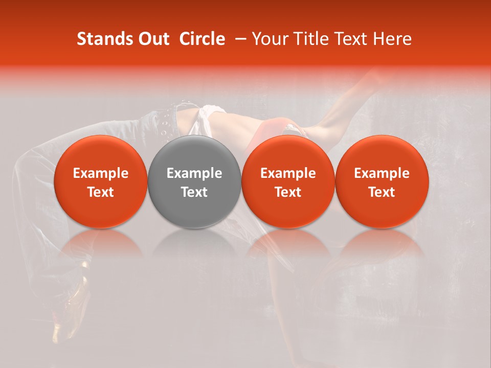 Contemporary Dance Poses PowerPoint Template