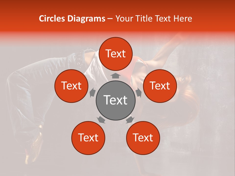 Contemporary Dance Poses PowerPoint Template