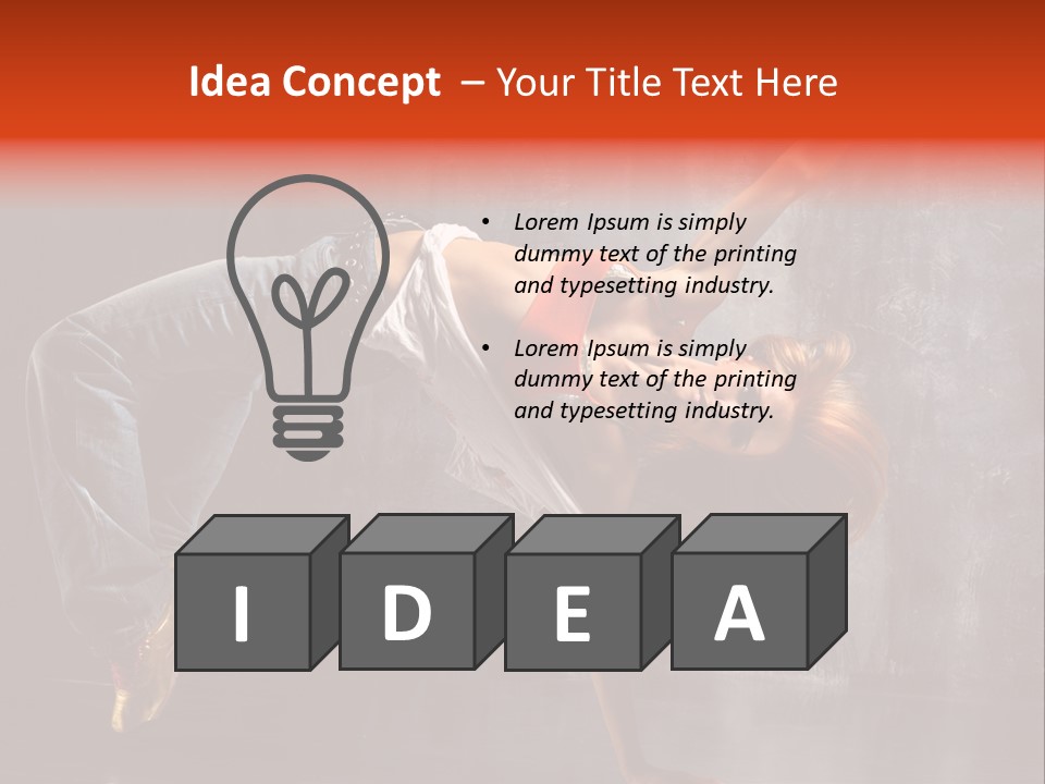 Contemporary Dance Poses PowerPoint Template