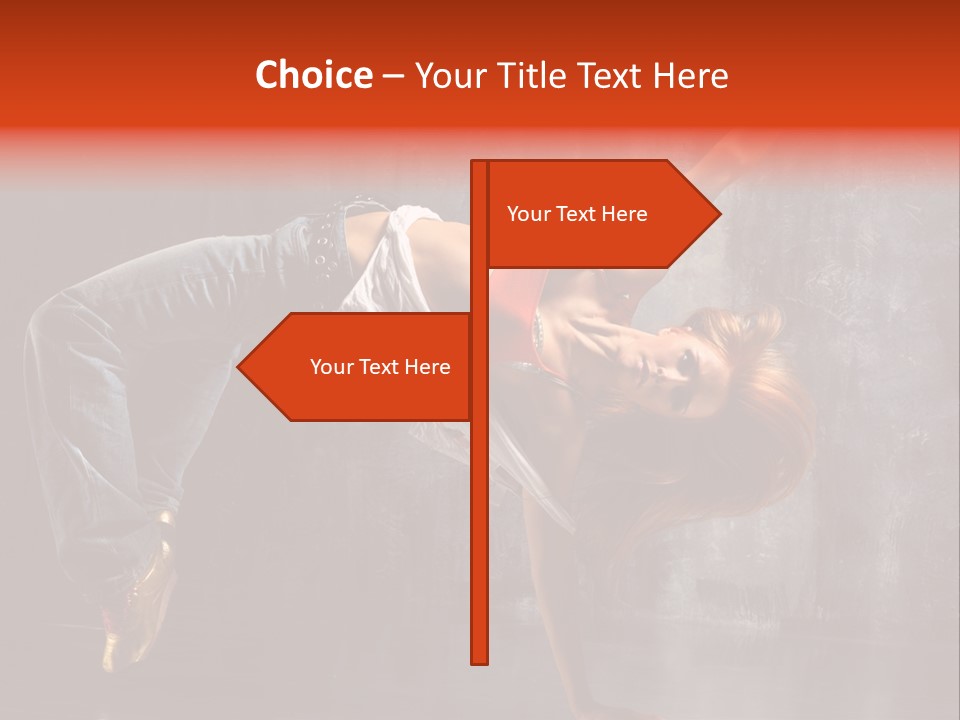 Contemporary Dance Poses PowerPoint Template