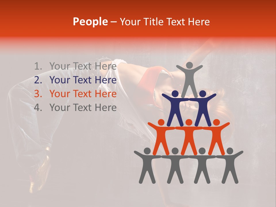 Contemporary Dance Poses PowerPoint Template