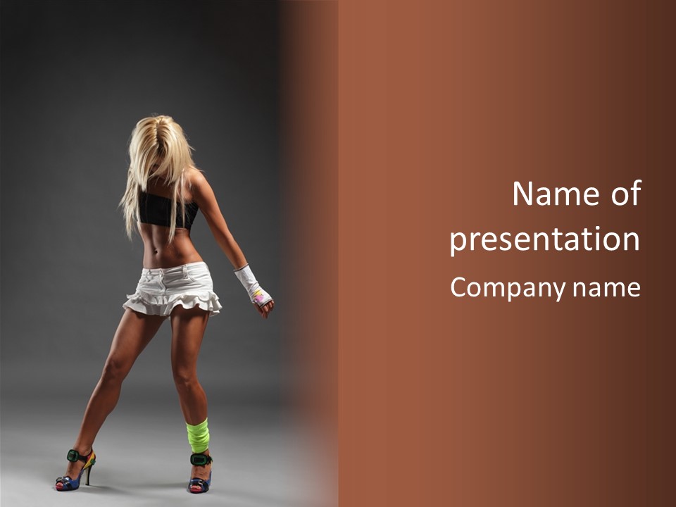 Shaking Posing Y PowerPoint Template