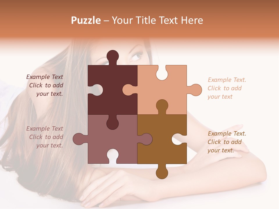 Elegant Portrait Hair PowerPoint Template