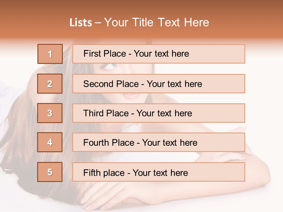 Elegant Portrait Hair PowerPoint Template