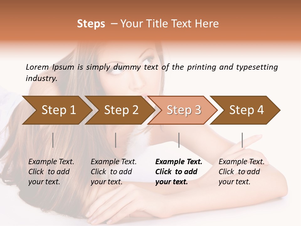 Elegant Portrait Hair PowerPoint Template