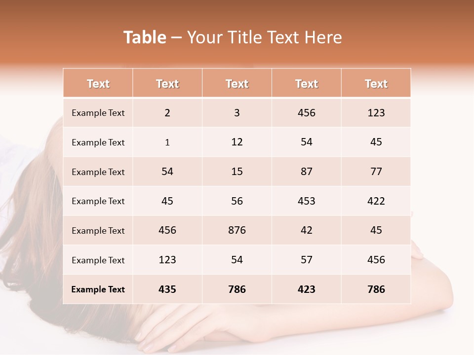 Elegant Portrait Hair PowerPoint Template