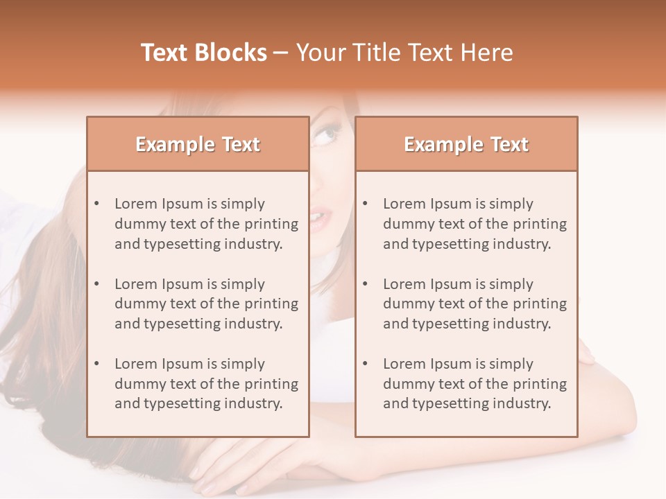 Elegant Portrait Hair PowerPoint Template