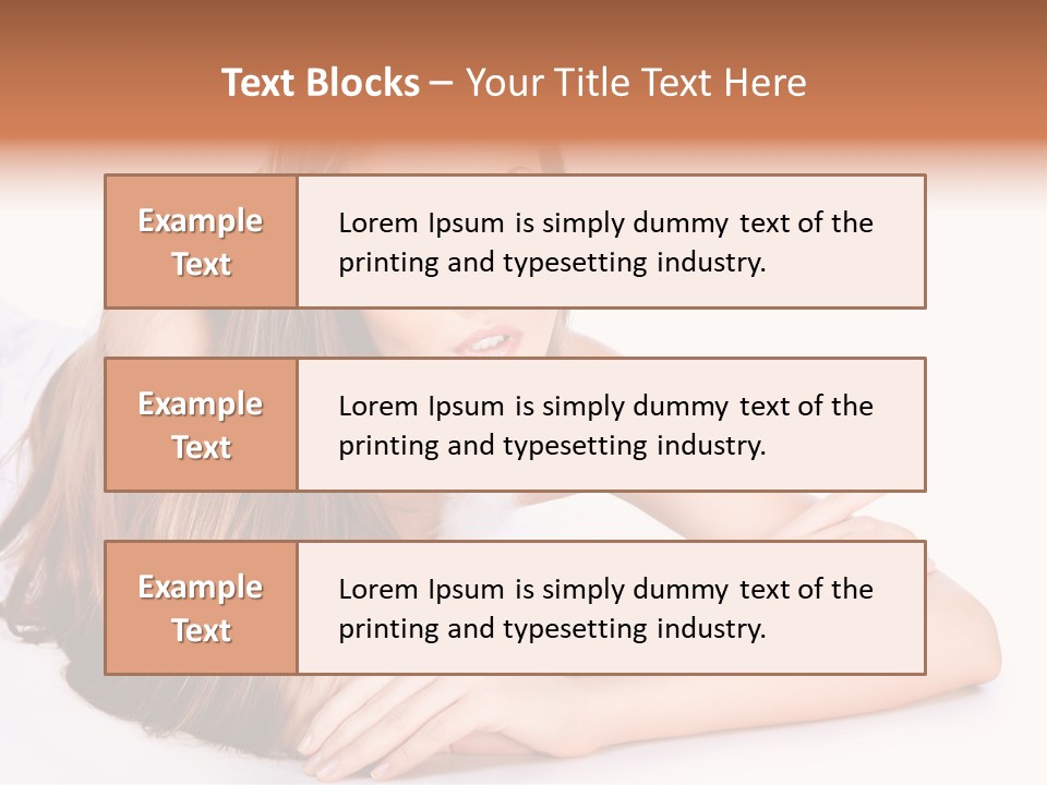 Elegant Portrait Hair PowerPoint Template