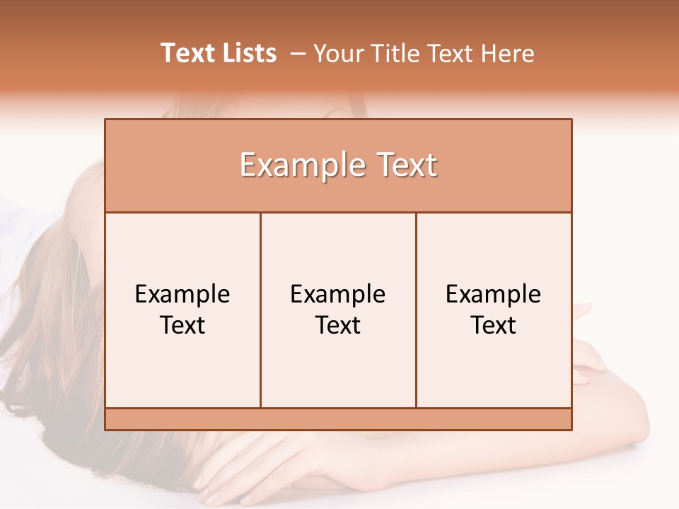 Elegant Portrait Hair PowerPoint Template