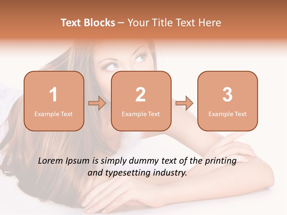 Elegant Portrait Hair PowerPoint Template