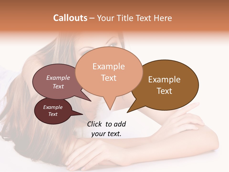 Elegant Portrait Hair PowerPoint Template