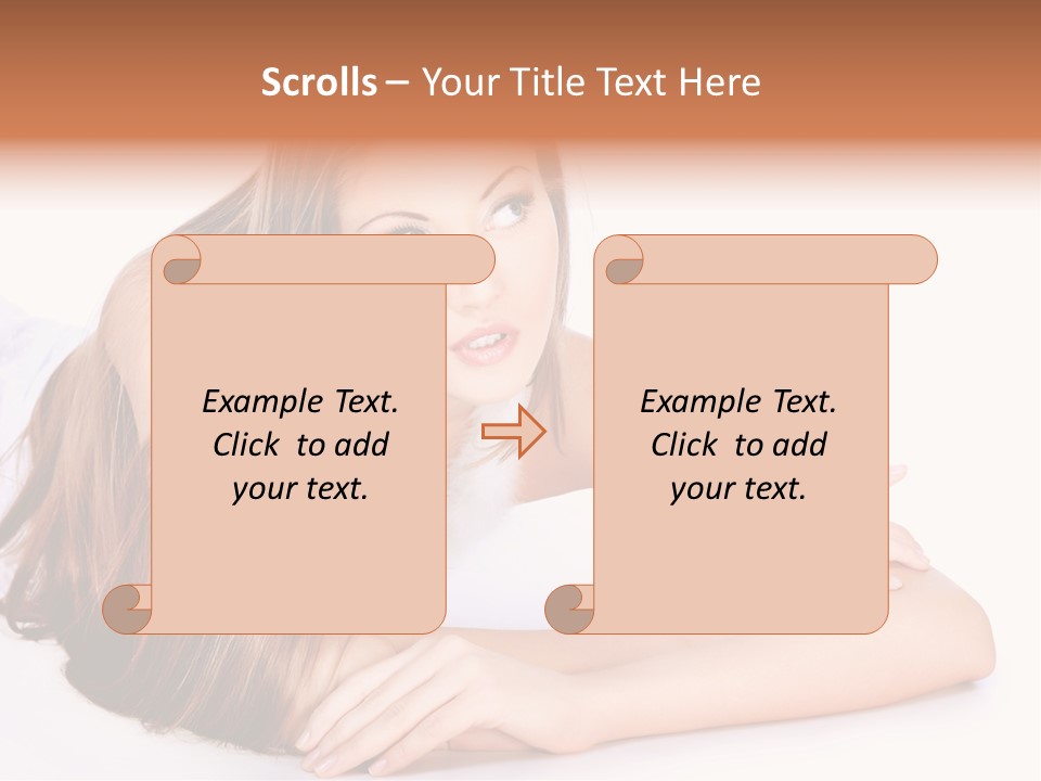 Elegant Portrait Hair PowerPoint Template