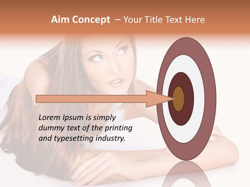 Elegant Portrait Hair PowerPoint Template