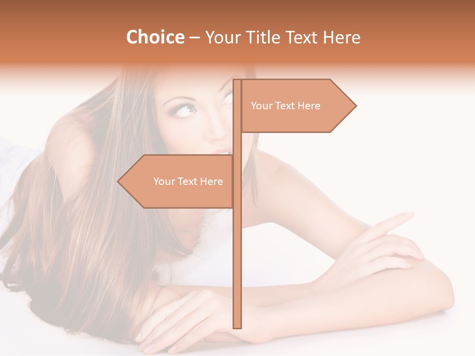 Elegant Portrait Hair PowerPoint Template