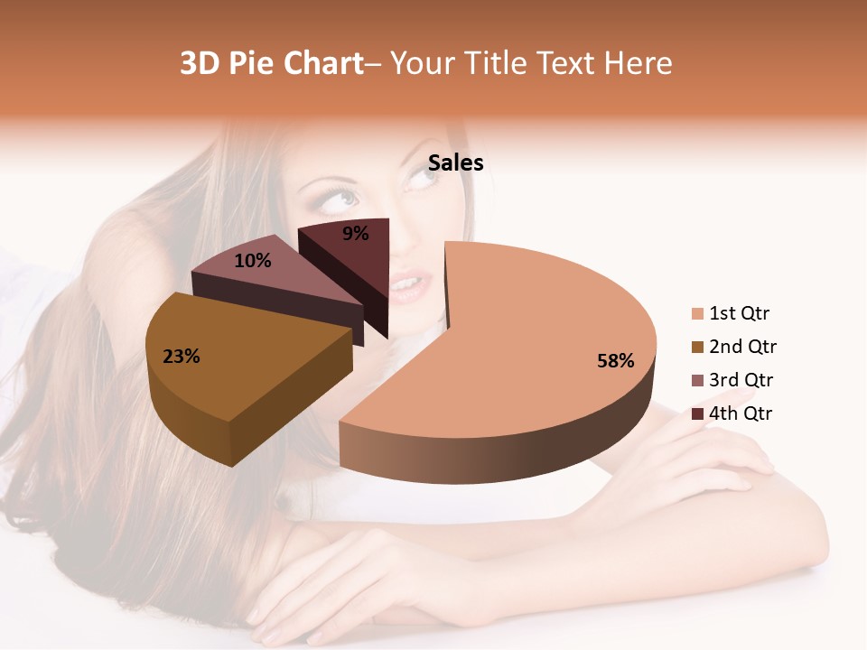 Elegant Portrait Hair PowerPoint Template