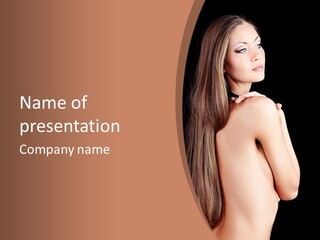 Hairstyle Motion Person PowerPoint Template