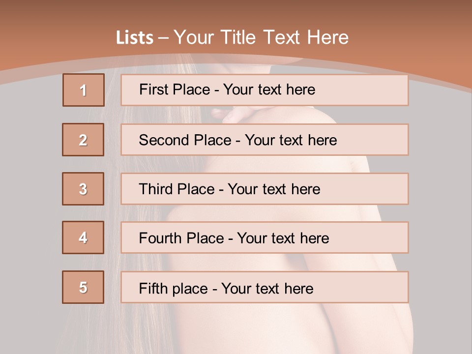 Hairstyle Motion Person PowerPoint Template
