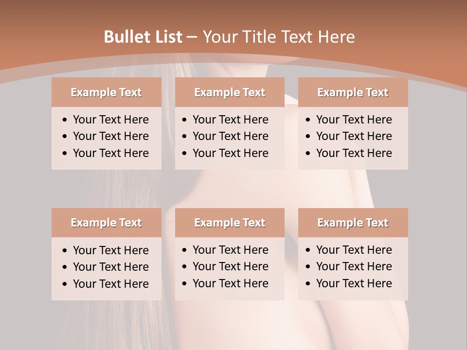 Hairstyle Motion Person PowerPoint Template