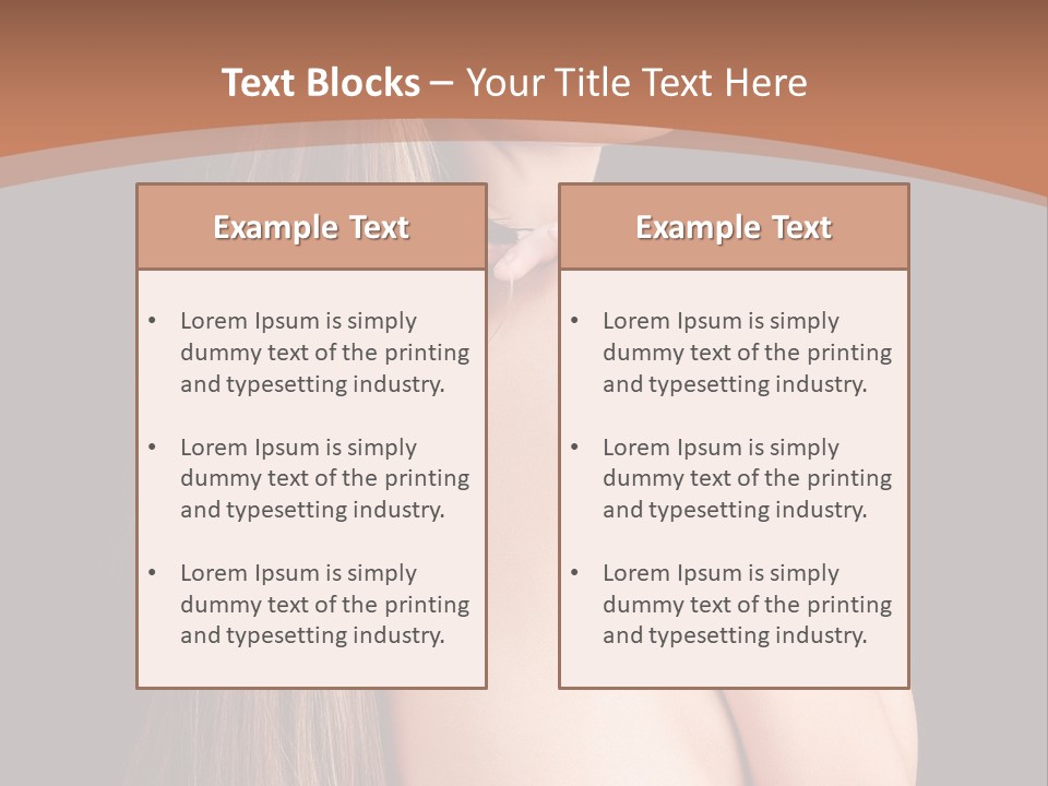 Hairstyle Motion Person PowerPoint Template