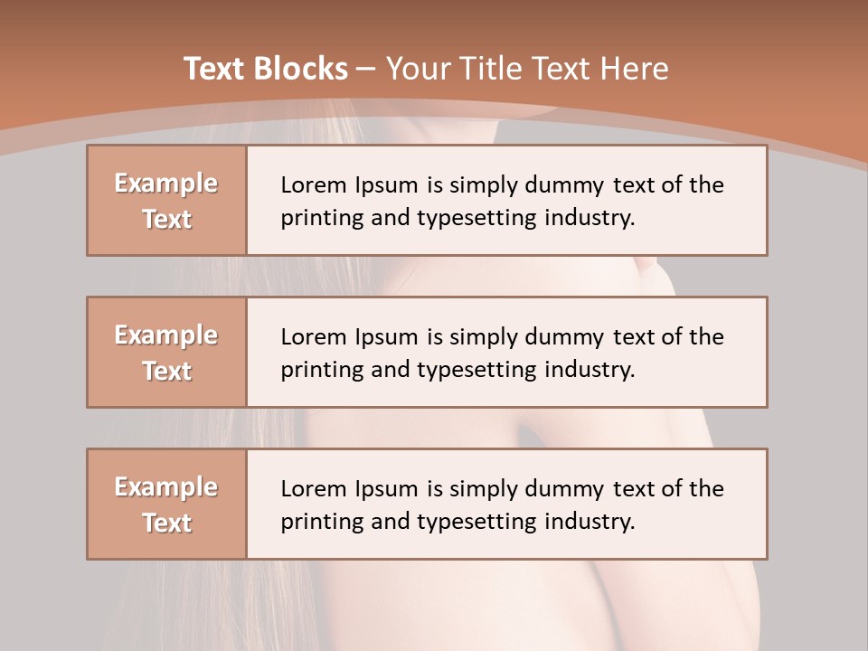 Hairstyle Motion Person PowerPoint Template