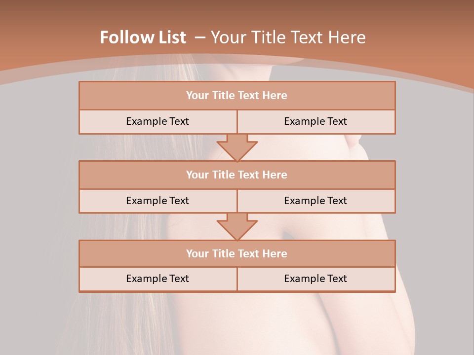 Hairstyle Motion Person PowerPoint Template