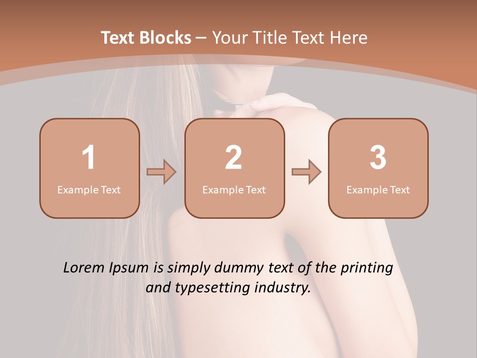 Hairstyle Motion Person PowerPoint Template