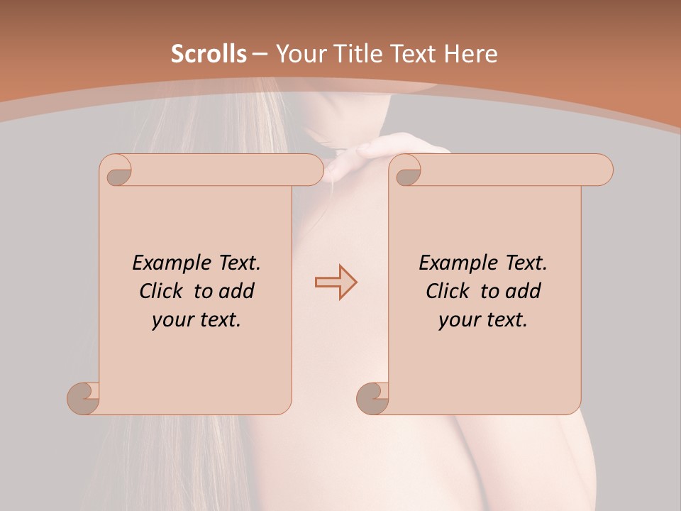 Hairstyle Motion Person PowerPoint Template