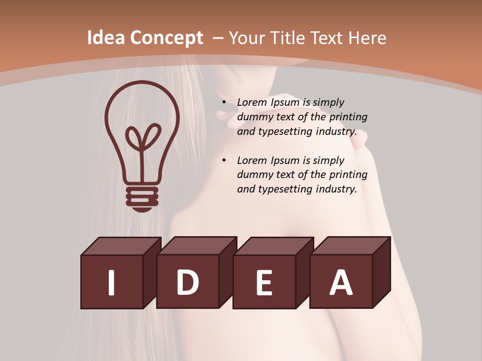 Hairstyle Motion Person PowerPoint Template