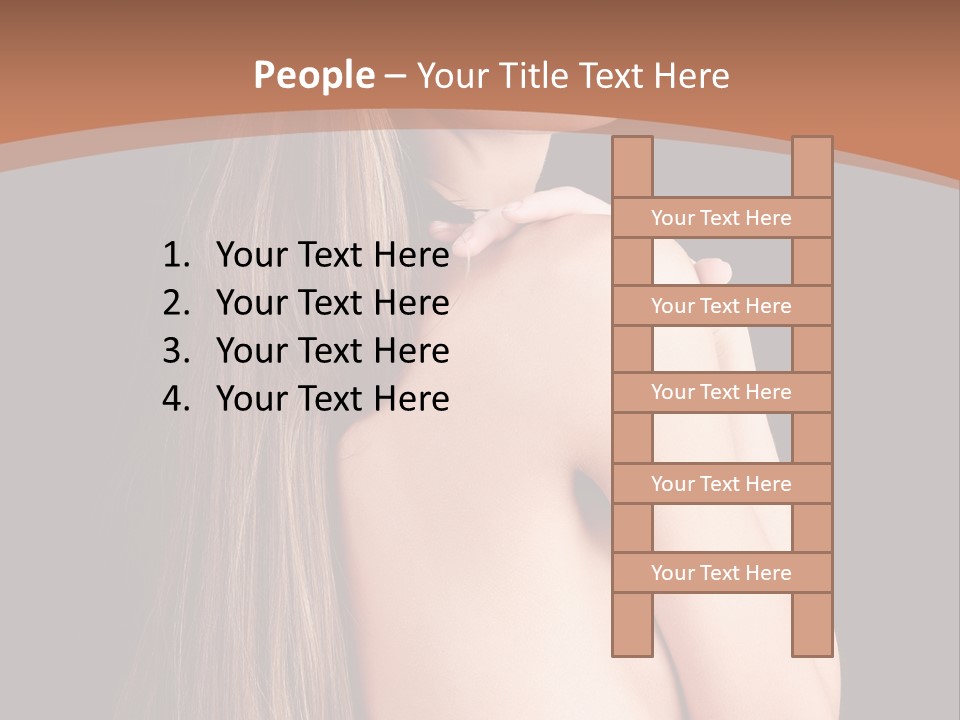Hairstyle Motion Person PowerPoint Template