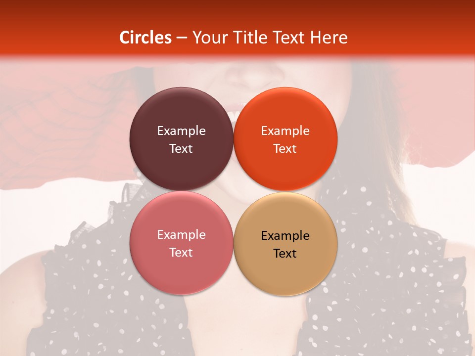 Health Model Red PowerPoint Template