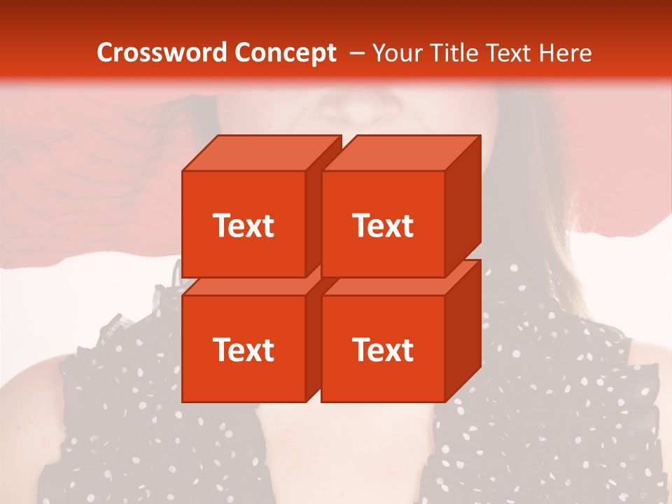 Health Model Red PowerPoint Template