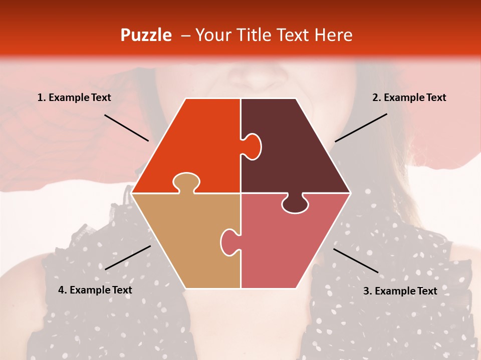 Health Model Red PowerPoint Template