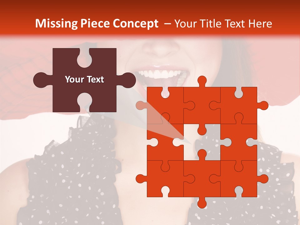 Health Model Red PowerPoint Template