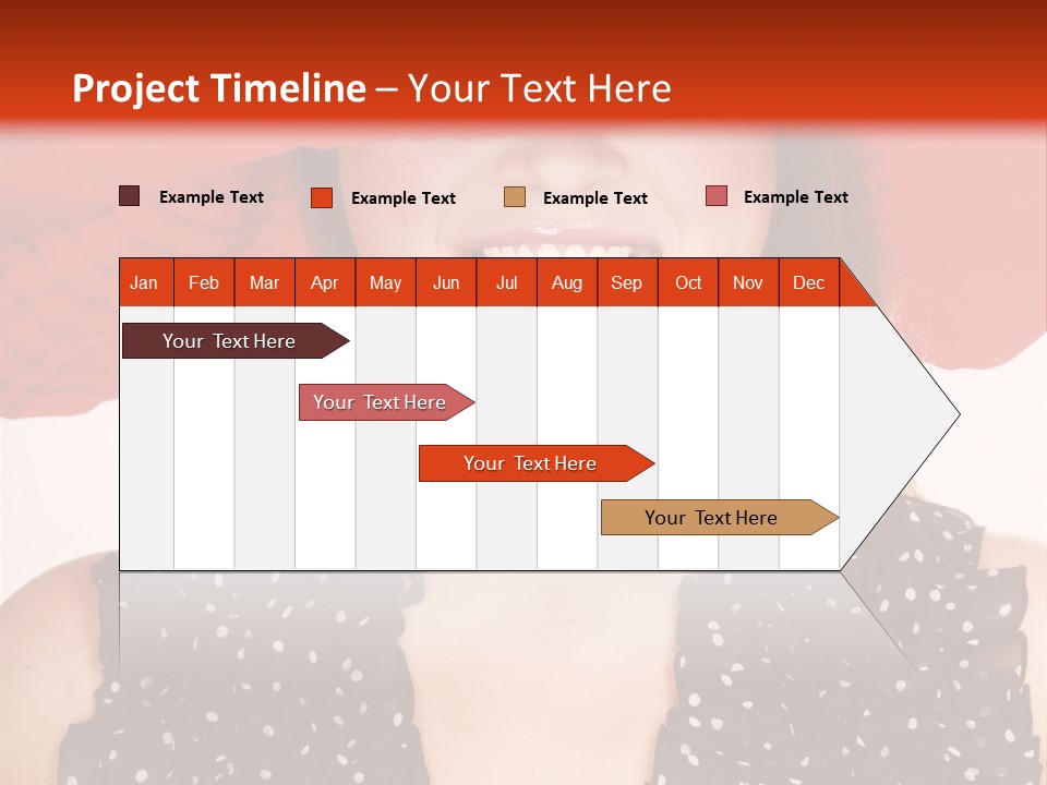 Health Model Red PowerPoint Template
