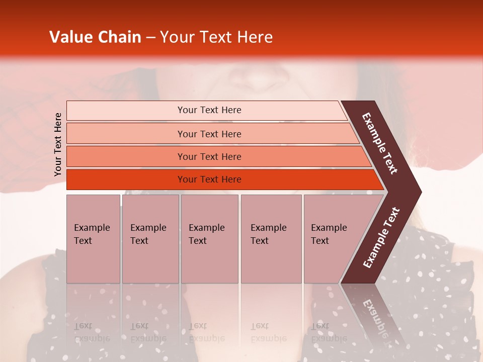 Health Model Red PowerPoint Template