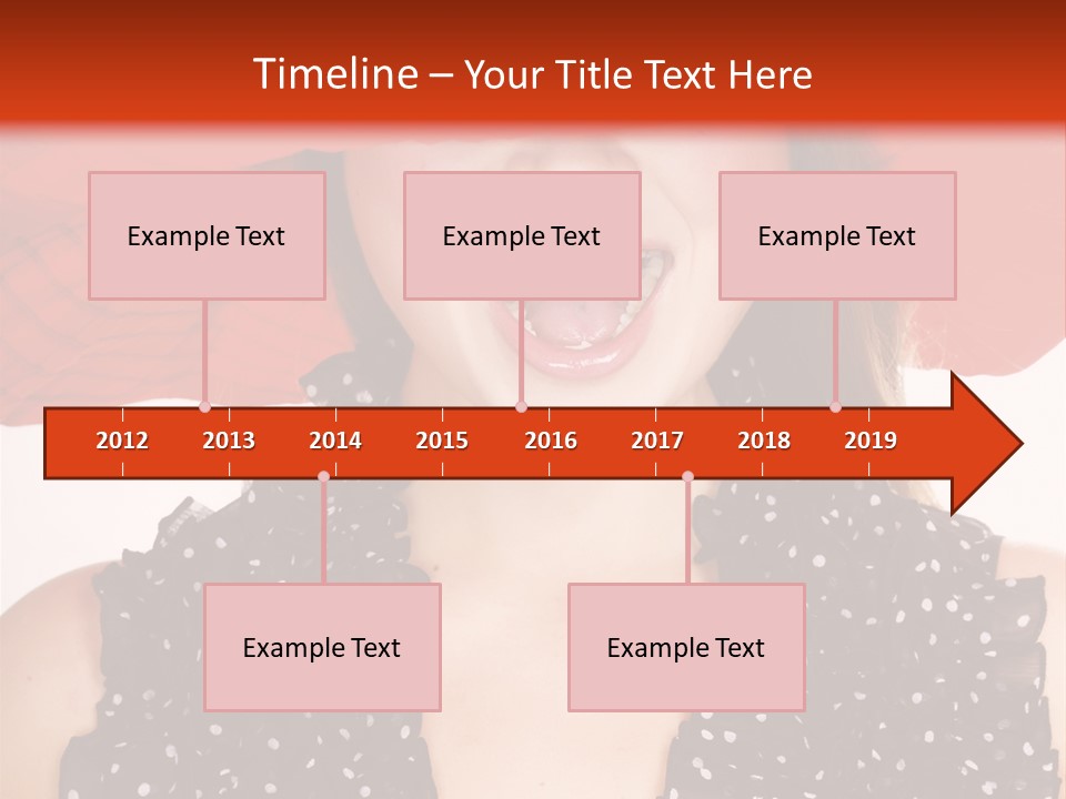 Health Model Red PowerPoint Template
