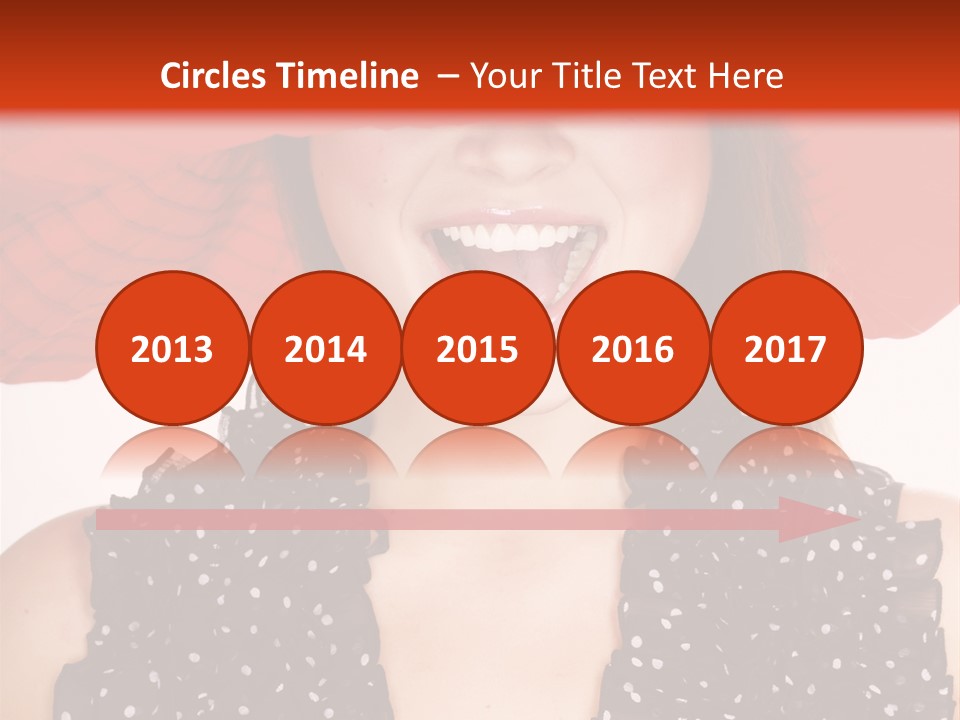 Health Model Red PowerPoint Template