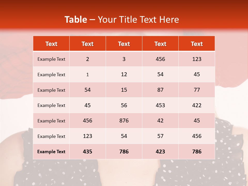Health Model Red PowerPoint Template