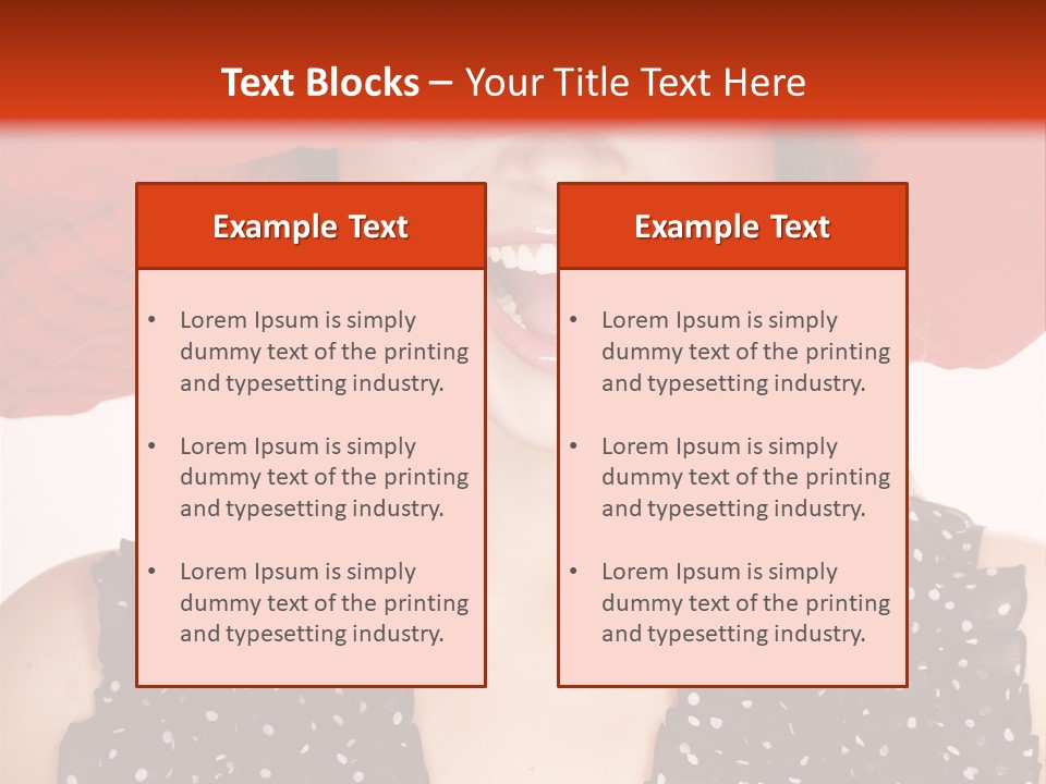 Health Model Red PowerPoint Template