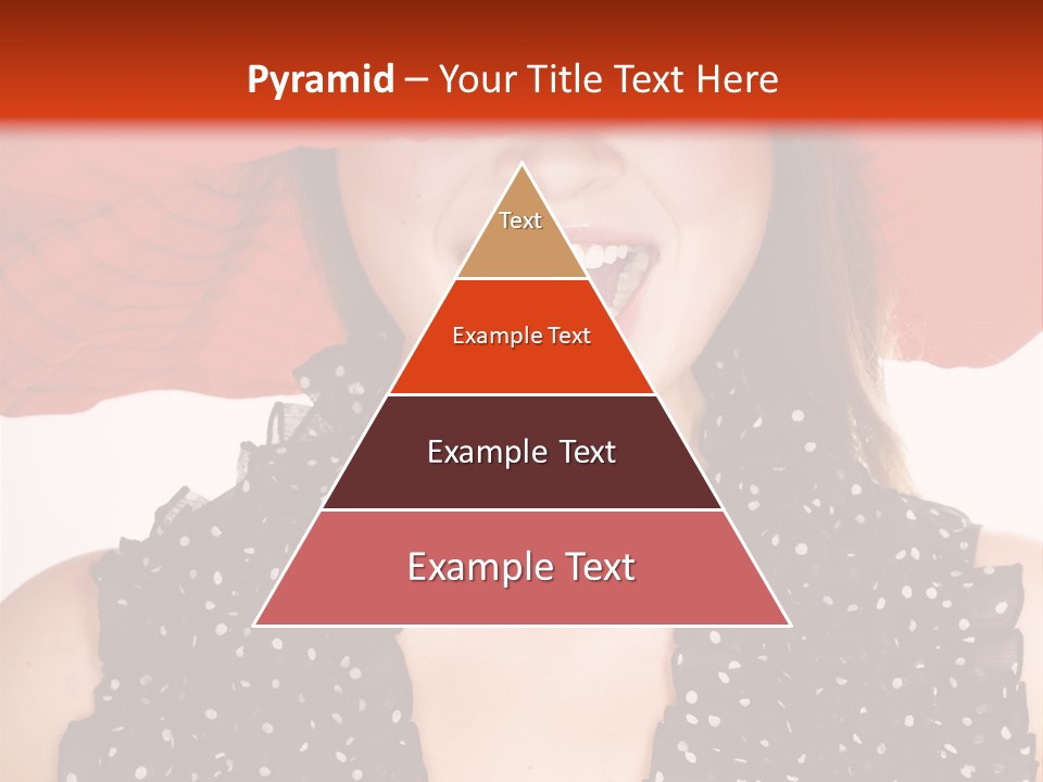 Health Model Red PowerPoint Template